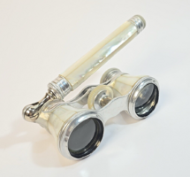 Antique/vintage - Mother-of-pearl decorated handle theatrical/opera telescope / 