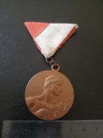 Teke érem 1950, bronz, saját szalagon