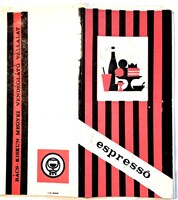 Duna eszpresszó Baja étlapja borítóval 70-es évk