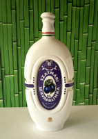 Gyűjtői állapotú Hollóháza-Várda-Drink-Szatmári szilva Pálinkás porcelán palack