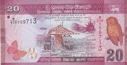 20  Rúpia  2020  Srí - Lanka   A képen látható Szép Új állapotban