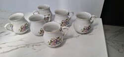 Hollóházi porcelán hasas bögrék