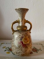 Antik Doulton Burslem díszváza nagyon szép állapotban (1891–1902)