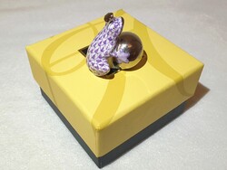 Herendi pikkely mintás béka békakirály figura ritka festéssel