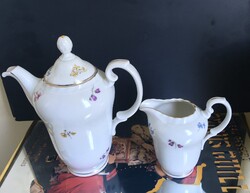 Antik Thun (TK) porcelán kanna és tejkiöntő – 1920-as évek