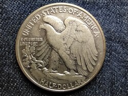 USA Walking Liberty .900 ezüst 1/2 Dollár 1945