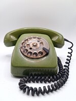 Retró zöld tárcsás asztali telefon