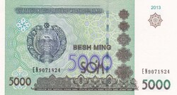 5.000 Som  2013  Üzbegisztán A képen látható Szép Új  állapotban