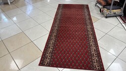 4497 KIÁRUSÍTÁS  Mir mintás gyapjú perzsa futó szőnyeg 90X225CM