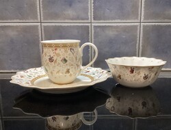 Villeroy&Boch reggeliző készlet, karácsonyi ünnepi tányér, bögre, tál