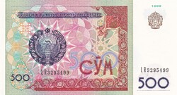 500 Som  1999  Üzbegisztán A képen látható Szép Új állapotban