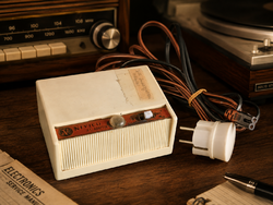 Vintage JVC Nivico A.C. Adaptor japán hálózati tápegység – 1960-as évek, teszteletlen