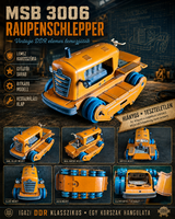Vintage DDR MSB 3006 Raupenschlepper elemes lemezjáték – hiányos, teszteletlen
