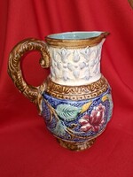 Antik majolika váza, 23 cm
