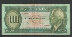 1983.- 1000 forint - B sorozat - használt - 445 - Bartók