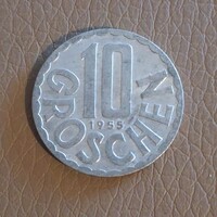 Ausztria 10 groschen, 1955