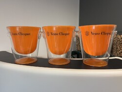 CHAMPAGNE CLUB - Veuve Clicquot Champagne Trendy pezsgőveder (3) – átlátszó akril, sárga betéttel