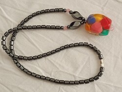 Nyaklánc 0029 - hematit 44cm