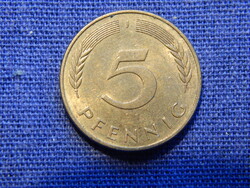 Németország 5 Pfennig 1986 J