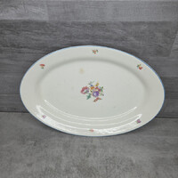 Gránit porcelán nagyméretű virágmintás ovális kínáló