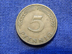 Németország 5 Pfennig 1949 J