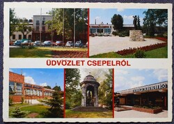 Hollóházi / eszpesszo, Rideg S.  Műv ház, Vasművek ..  stb -  retro mozaik képeslap