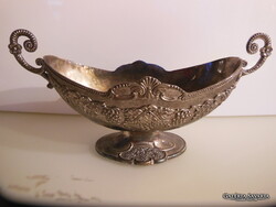 TÁL - 30 cm - EZÜSTÖZÖTT - ANGOL - 30 x 15 cm  - VASTAG -  RÉGI - HIBÁTLAN