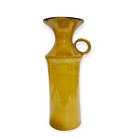 Mid century sárga kerámia design váza - 53522