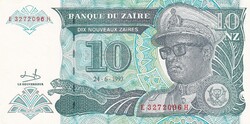 10   Makuta  1993  Zaire   A képen látható Szép Új állapotban