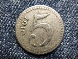 Poroszország Hesse szövetségi állam Mainz város 5 Pfenning 1918
