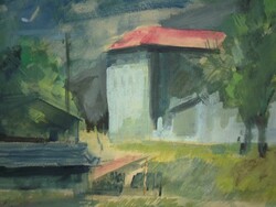(K) Viski Balás László (1909 – 1964) : Táj házakkal