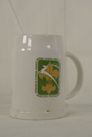 Ritka Vintage Magyar Cserkész Szövetség kerámia söröskorsó-A208