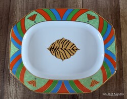 Hollóházi porcelán Lynn Chase nagy tál
