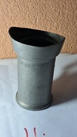 Rare Antique Certified Tin Deciliter Drink Measure Jug 9 cm