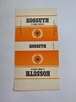 KOSSUTH cigaretta doboz csomagoló papír Magyar Dohányipar Debreceni Dohánygyár - retro