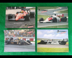 Forma-1 Hungaroring retro képeslap  (4 db-os csomag) 1980 évek