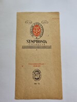 Symphonia cigaretta doboz csomagoló papír - Magyar Dohányipar Sátoraljaújhelyi Dohánygyár - retro