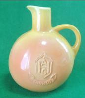 Gránit kerámia barack pálinkás kulacs – Sükösdi ÁHG barackpálinka (13x9 cm) 1970 évek
