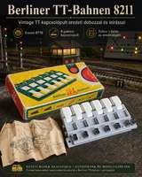 Berliner TT-Bahnen BTTB 8211 kapcsolópult – eredeti dobozzal és leírással, NDK