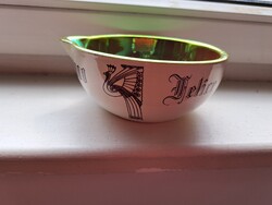 Ritka Zsolnay eozin mozsár törővel - Faragó Miklós szignózott, sorszámozott millenniumi darab (No. 2