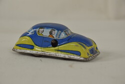 Ritka Retro Lemezárugyári / Vintage felhúzható fém kisautó-A208