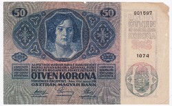 50 Korona 1914   A képen látható   állapotban