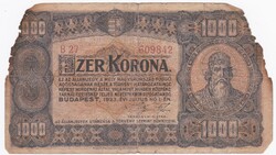 1.000 Korona 1923    A képen látható állapotban