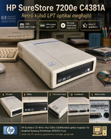 HP SureStore 7200e C4381A LPT külső meghajtó – Samsung WriteMaster, teszteletlen