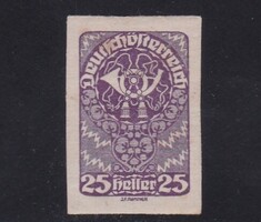 1920 Austria 25 Heller Old Used Postage Stamp