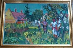 Doór Ferenc : Gyümölcsszedők