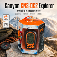 Canyon CNS-DC2 Explorer digitális magasságmérő/barométer – dobozos, teszteletlen