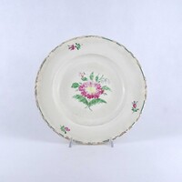 2B301 Antik osztrák Neustadt majolika falitányér 25 cm