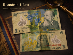 Romania 1 Leu 2015 P-117j Polymer Banknote – Nicolae Iorga, Series 15