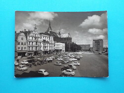 Képeslap (59) - Németország (NDK) - Rostock - Ernst Thälmann tér 1960-as évek